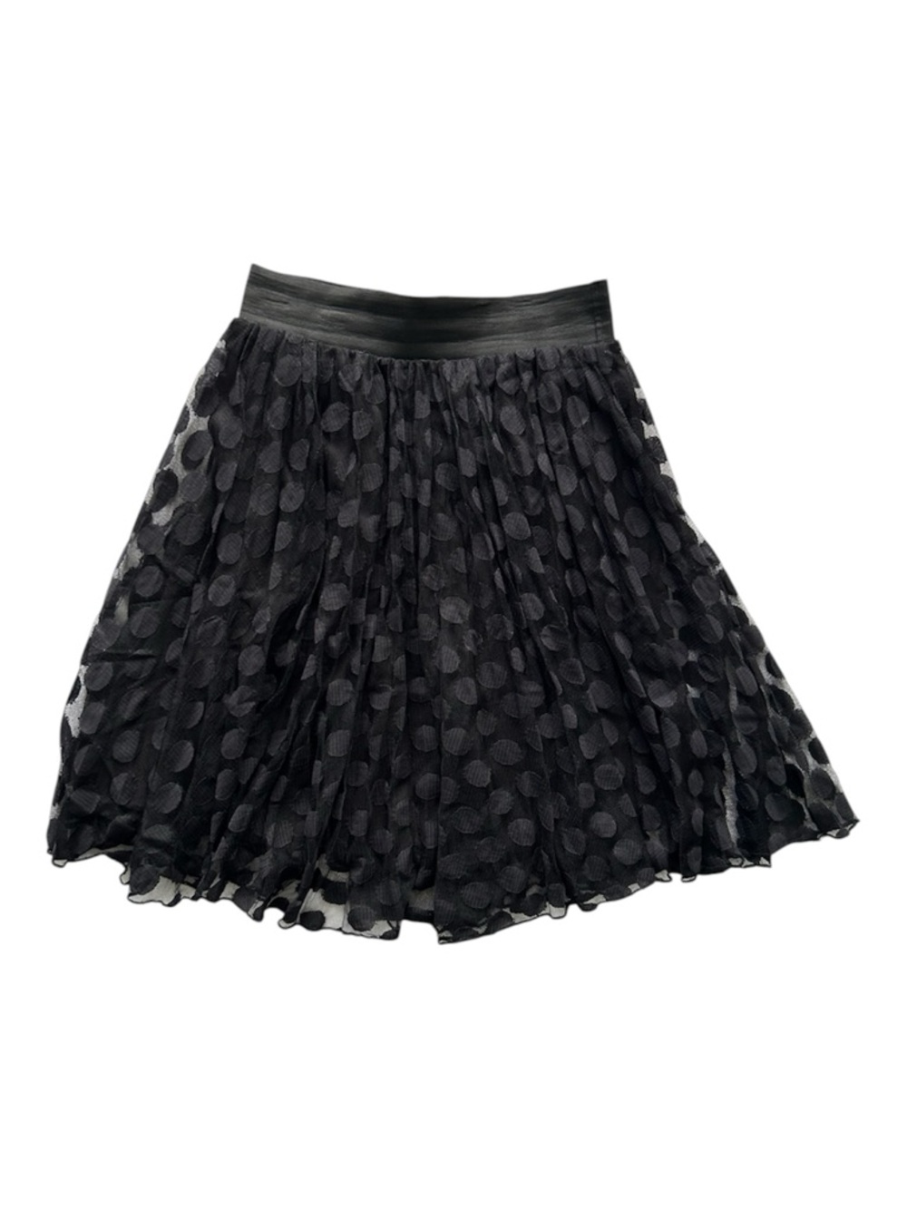 🦋 5/$25 - Joe Benbasset Mesh Polka-Dot Pleated A-Line Skirt